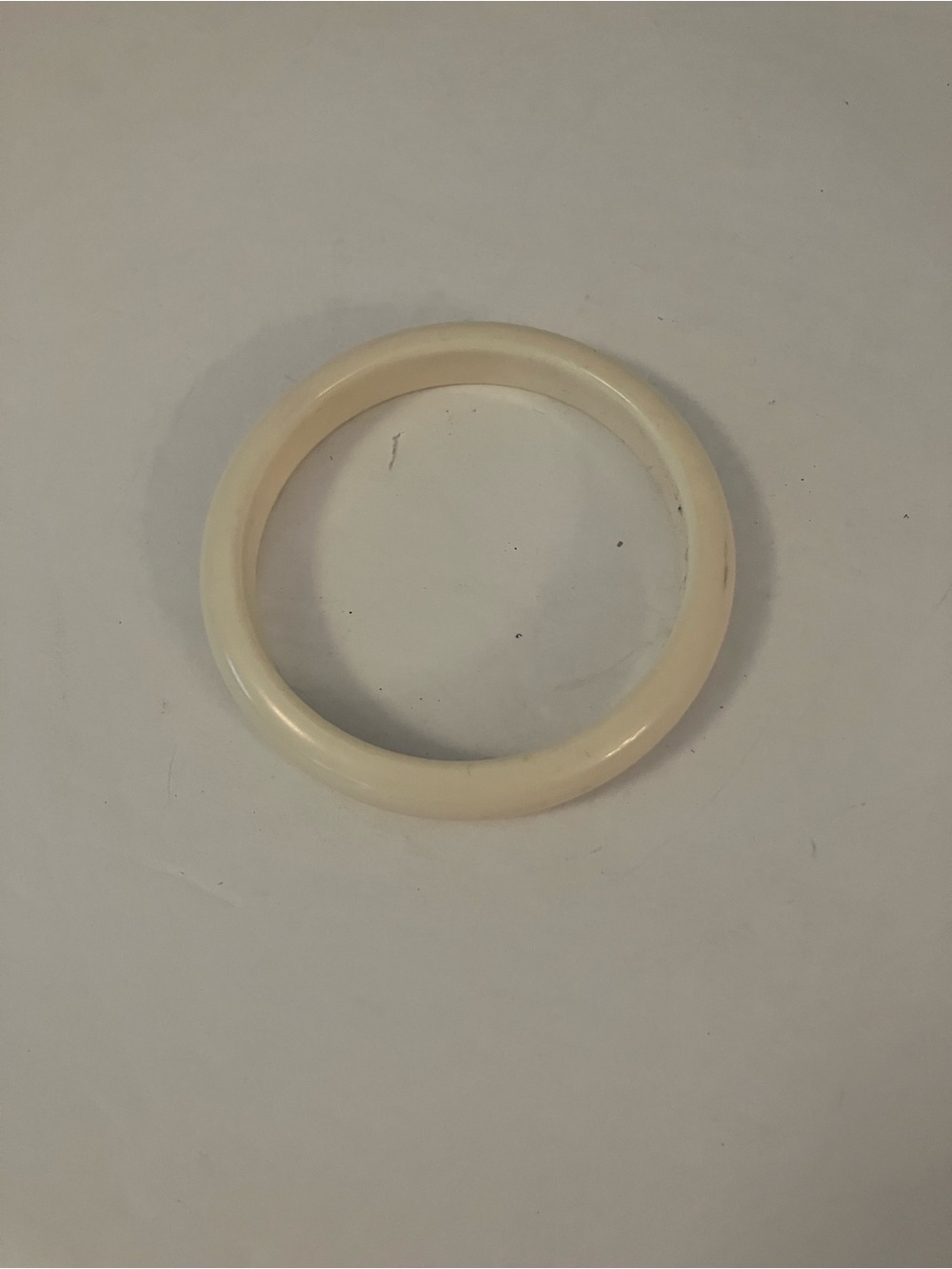 Vintage Ivory Bakelite Bangle Bracelet
